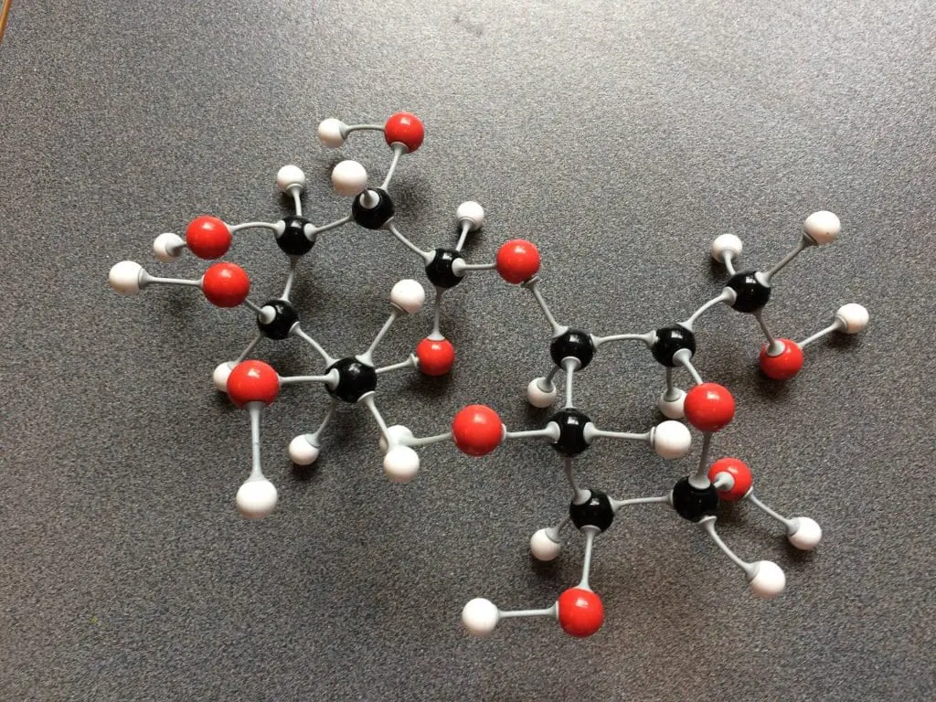 Fig. 23 Molekylemodel af laktose C12H22O11