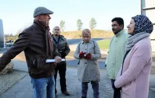 Gruppe fra Malaysia på besøg hos Solrød Biogas